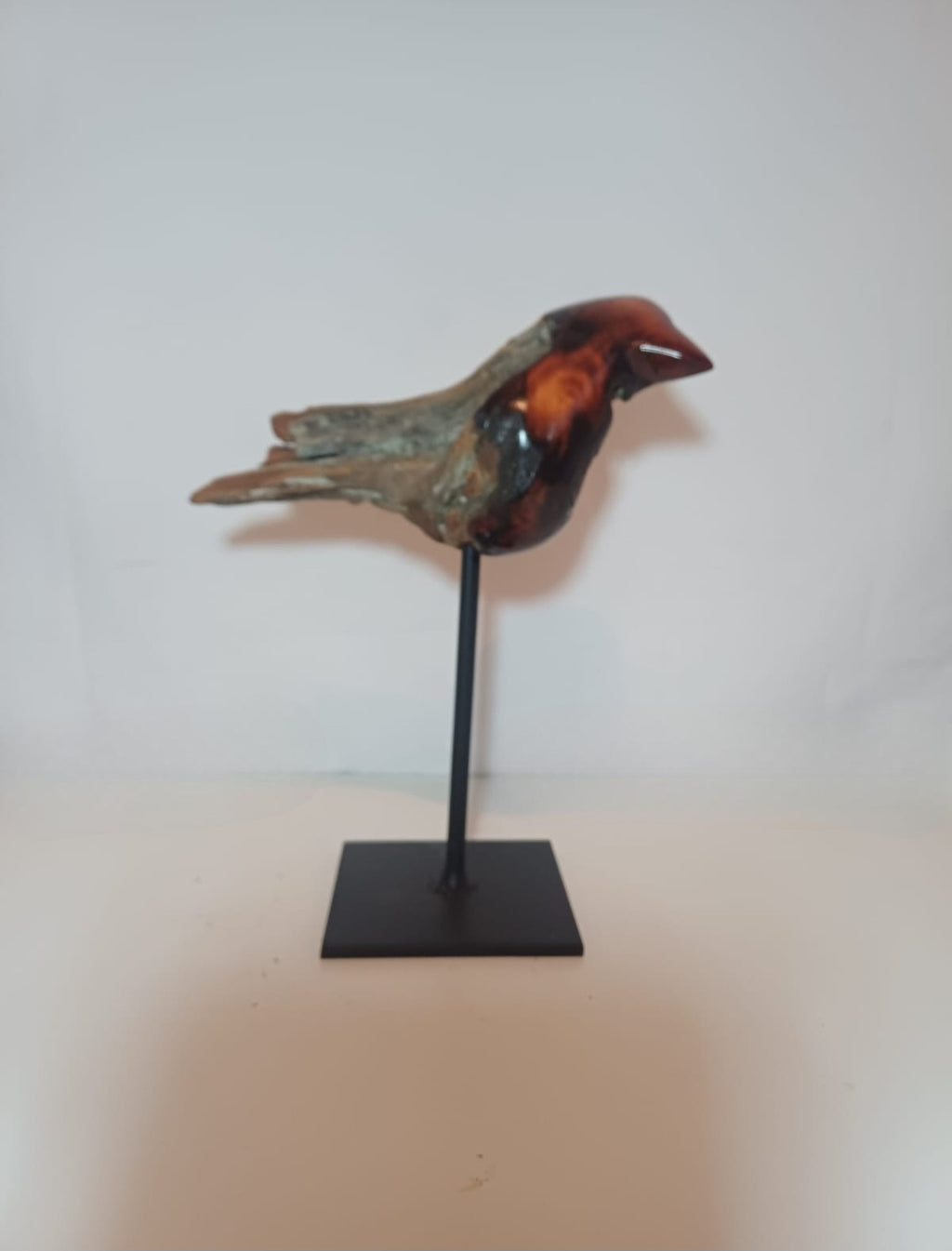 Driftwood bird sculpture. (009)